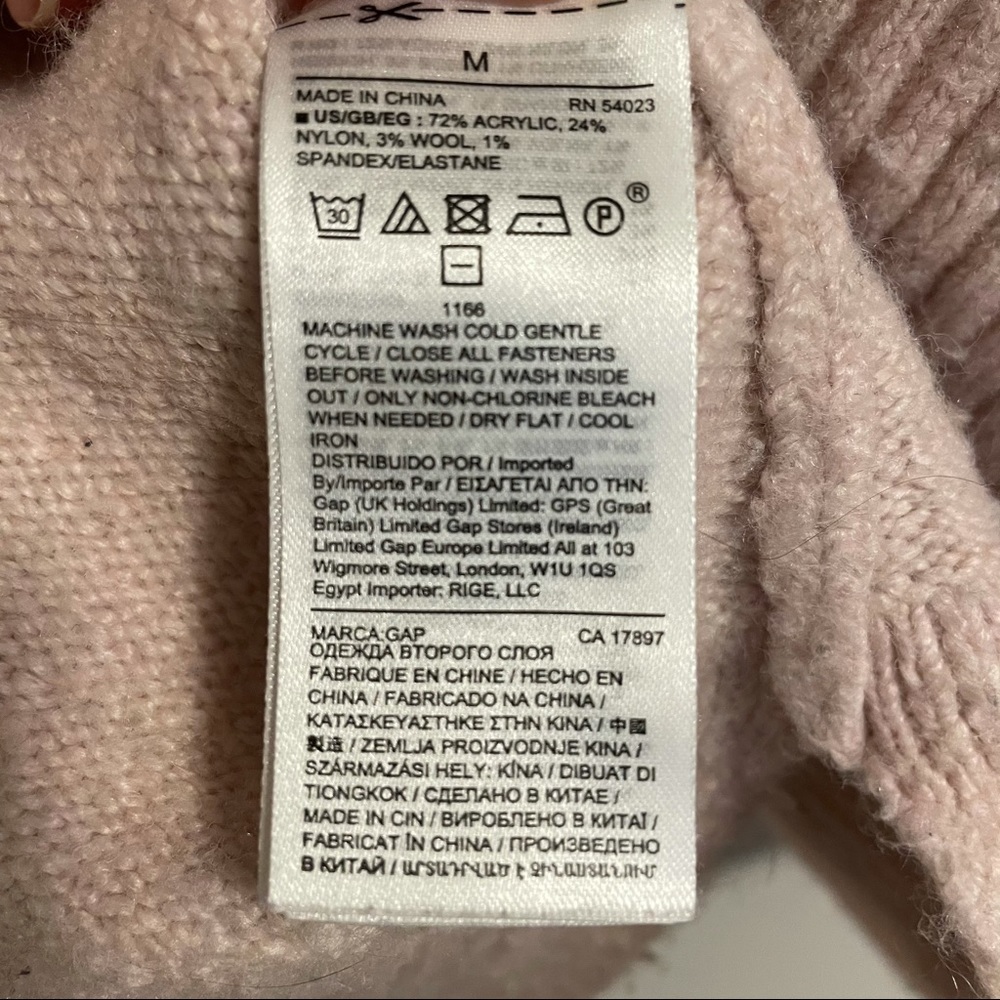 Gap Light Pink Sweater (Size M) - Picture 3 of 4